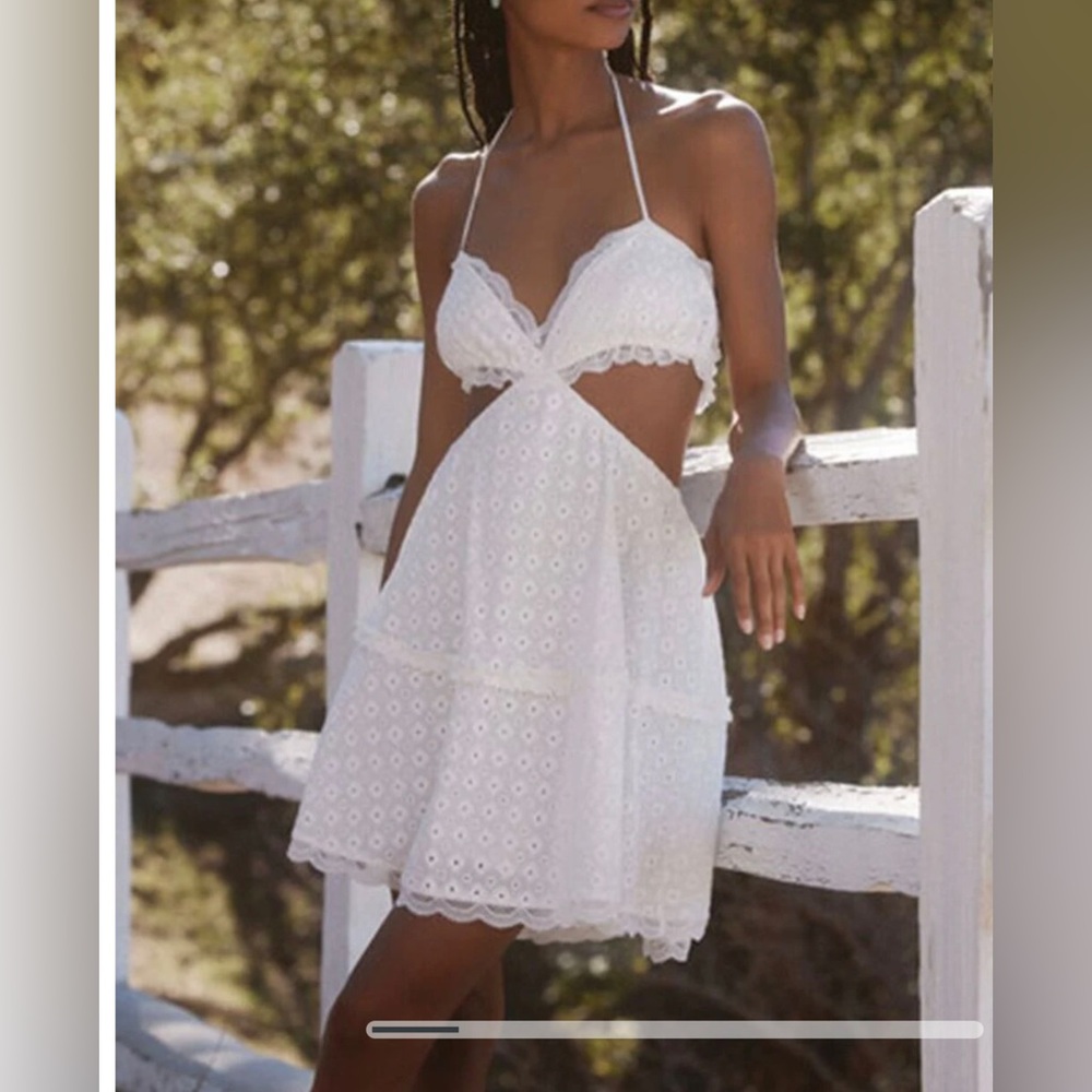Forever 21 Cutout White Dress